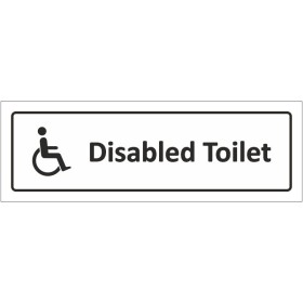 Disabled Toilet With Symbol Sign Disabled Toilet With Symbol Sign
