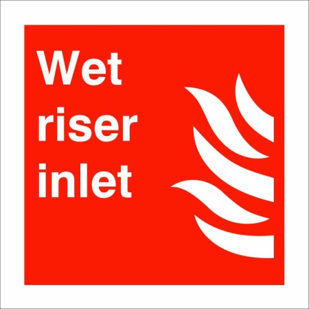 Wet Riser Inlet Sign