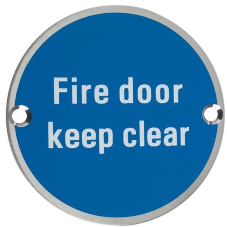 Fire Door Keep Clear Door Sign