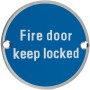 Fire Door Keep Locked Door Sign