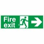 Extra Large Fire Exit Arrow Right Sign