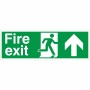 Extra Large Fire Exit Arrow Up Sign