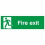 Extra Large Fire Exit Running Man Left Sign