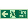 Fire Exit Left Sign | Rainbow Safety