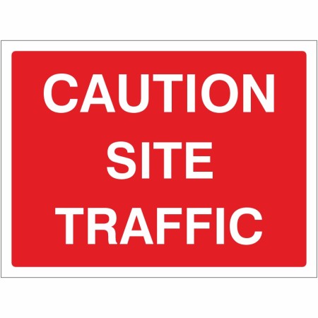 Caution Site Traffic Road Sign