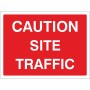 Caution Site Traffic Road Sign