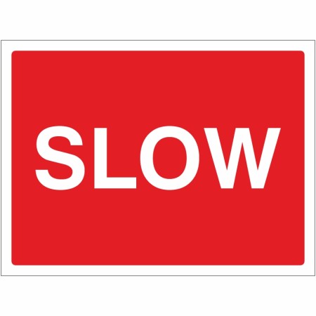 Slow Road Sign