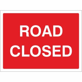 Road Closed Road Sign Road Closed Road Sign