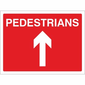 Pedestrians Straight Ahead Road Sign Pedestrians Straight Ahead Road Sign