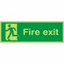 Glow in the Dark Final Exit Man Left Sign