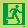 Glow in the Dark Man Running Right Symbol Sign