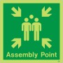 Glow In The Dark Assembly Point Sign