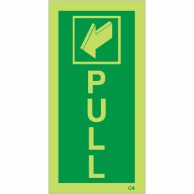 Glow in the Dark Pull Door Sign - BS 5499 Compliant Glow in the Dark Pull Door Sign - BS 5499 Compliant