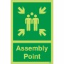 Glow in the Dark Assembly Point Sign