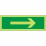 Photoluminescent Arrow Sign