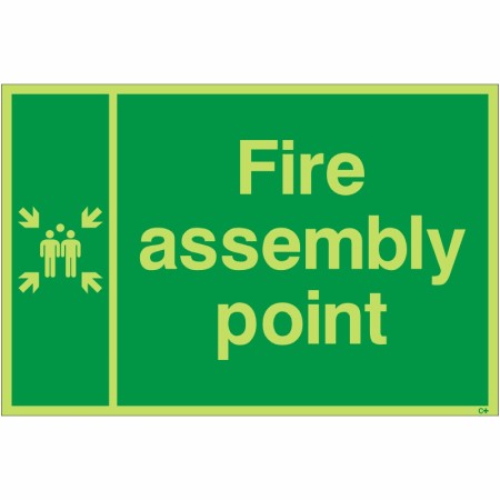 Glow in the Dark Fire Assembly Point Sign