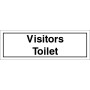 Visitors Toilet Sign 300 x 100mm