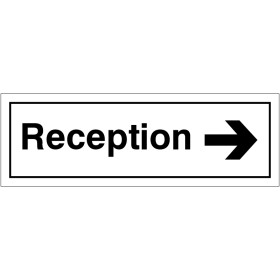 Reception Right Door Sign Reception Right Door Sign