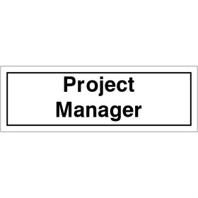 Project Manager Door Sign Project Manager Door Sign