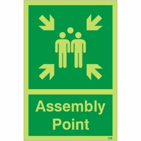 Glow in the Dark Assembly Point Sign - BS 5499 Compliant Glow in the Dark Assembly Point Sign - BS 5499 Compliant
