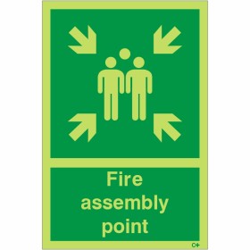 Glow in the Dark Fire Assembly Point Sign Glow in the Dark Fire Assembly Point Sign