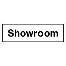 Showroom Door Sign Showroom Door Sign