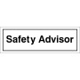 Safety Advisor Door Sign