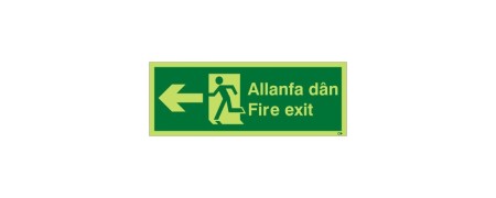 Welsh / English Fire Safety Signs