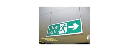 Hanging & Large Fire Exit Signs