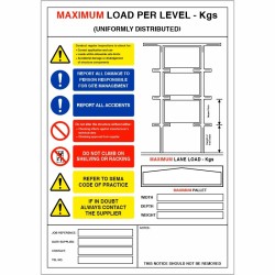 Weight Load & Racking Load Notices