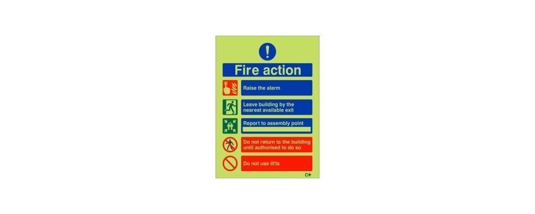 Fire Action Signs