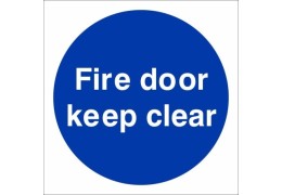 Clear Fire Door Signs Enhance Safety